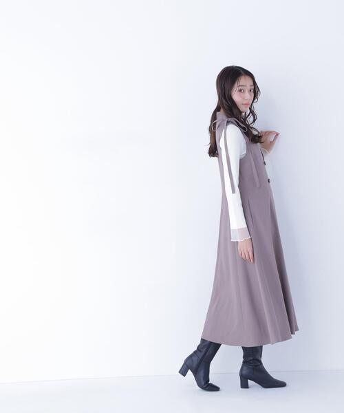セール】◇2wayショルダーリボンジャンスカ（ジャンパースカート