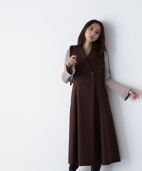 NATURAL BEAUTY BASIC(ナチュラルビューティーベーシック)の「◇2wayショルダーリボンジャンスカ(ジャンパースカート・レディース・ブラック系その他/ダークブラウン/ベージュ・SMALL/MEDIUM/P/S)」の21枚目の写真