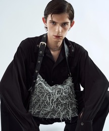 seyto Two tone damage knit グレー SHINYA KOZUKA(シンヤコヅカ) 21AW Hammershoi Cardigan