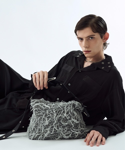 seyto（セイト）の「By-color fringe multi way bag / バイカラーフリンジマルチウェイバック（ショルダーバッグ・メンズ・ブラウン/グレー・FREE）」の22枚目の写真