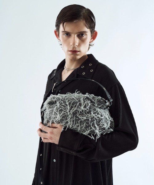 seyto（セイト）の「By-color fringe multi way bag / バイカラーフリンジマルチウェイバック（ショルダーバッグ・メンズ・ブラウン/グレー・FREE）」の7枚目の写真