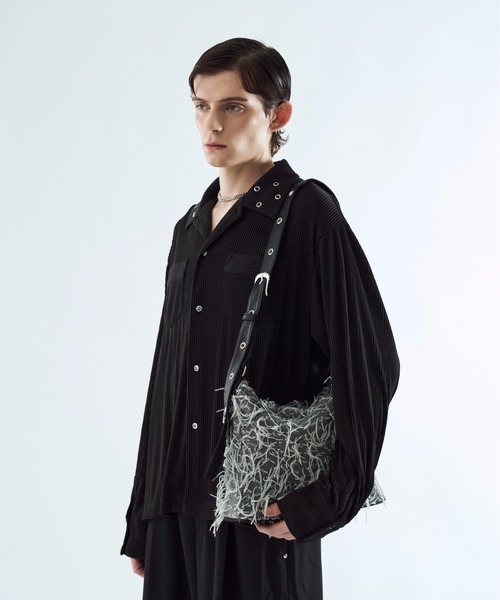 seyto（セイト）の「By-color fringe multi way bag / バイカラーフリンジマルチウェイバック（ショルダーバッグ・メンズ・ブラウン/グレー・FREE）」の10枚目の写真