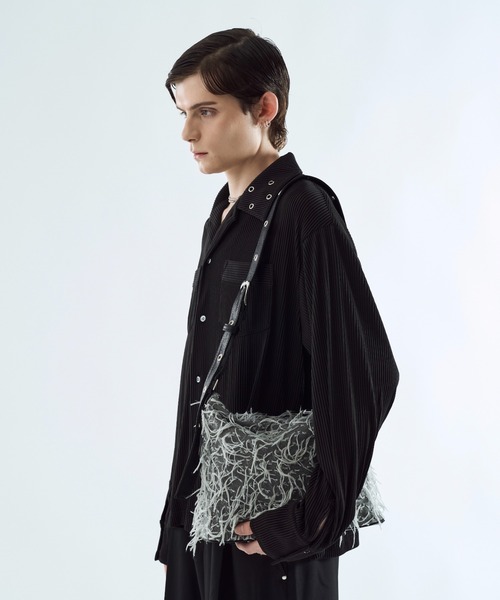 seyto（セイト）の「By-color fringe multi way bag / バイカラーフリンジマルチウェイバック（ショルダーバッグ・メンズ・ブラウン/グレー・FREE）」の17枚目の写真