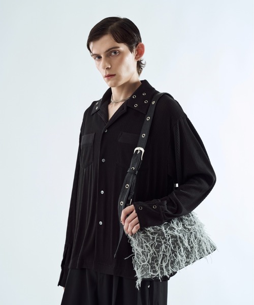 seyto（セイト）の「By-color fringe multi way bag / バイカラーフリンジマルチウェイバック（ショルダーバッグ・メンズ・ブラウン/グレー・FREE）」の18枚目の写真