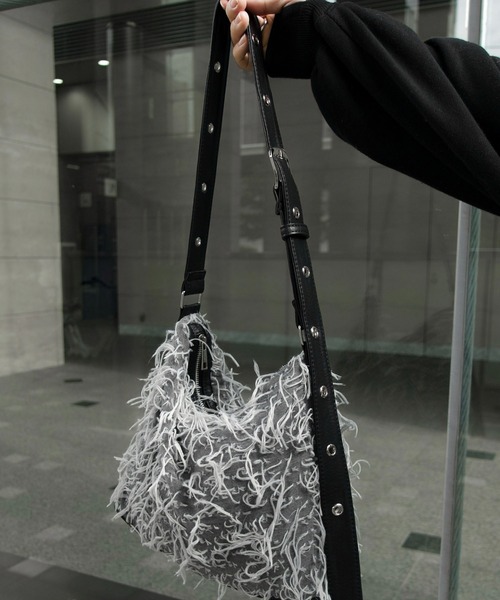 seyto（セイト）の「By-color fringe multi way bag / バイカラーフリンジマルチウェイバック（ショルダーバッグ・メンズ・ブラウン/グレー・FREE）」の14枚目の写真
