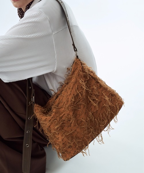 seyto（セイト）の「By-color fringe multi way bag / バイカラーフリンジマルチウェイバック（ショルダーバッグ・メンズ・ブラウン/グレー・FREE）」の13枚目の写真