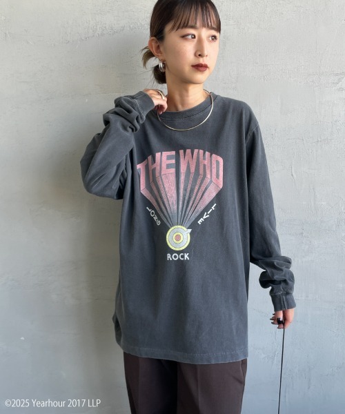 GOOD ROCK SPEED（グッドロックスピード）の「[GOOD ROCK SPEED/グッドロックスピード] 別注 THE WHO ロックプリントロンT（Tシャツ/カットソー・レディース・チャコールグレー・M/L/XL）」の5枚目の写真