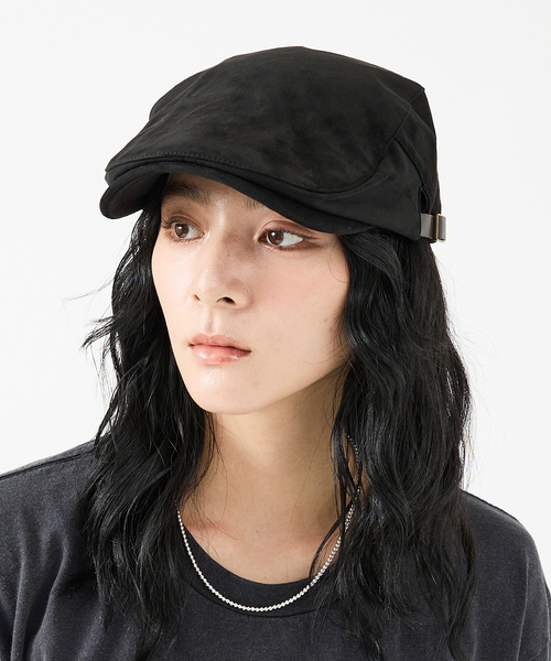 Ruben（ルーベン）の「【RUBEN/ルーベン】FAKE SUEDE HUNTING/フェイクスエードハンチング/フェイクスエード/カジュアル/ユニセックス【WEB限定】（ハンチング/ベレー帽・メンズ・グレー/ブラック/ベージュ・フリー）」の2枚目の写真