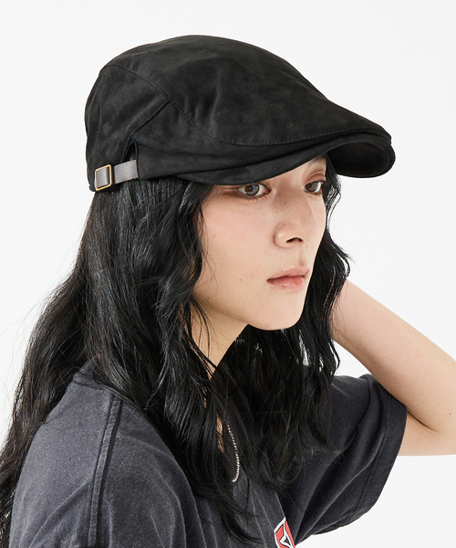 Ruben（ルーベン）の「【RUBEN/ルーベン】FAKE SUEDE HUNTING/フェイクスエードハンチング/フェイクスエード/カジュアル/ユニセックス【WEB限定】（ハンチング/ベレー帽・メンズ・グレー/ブラック/ベージュ・フリー）」の4枚目の写真