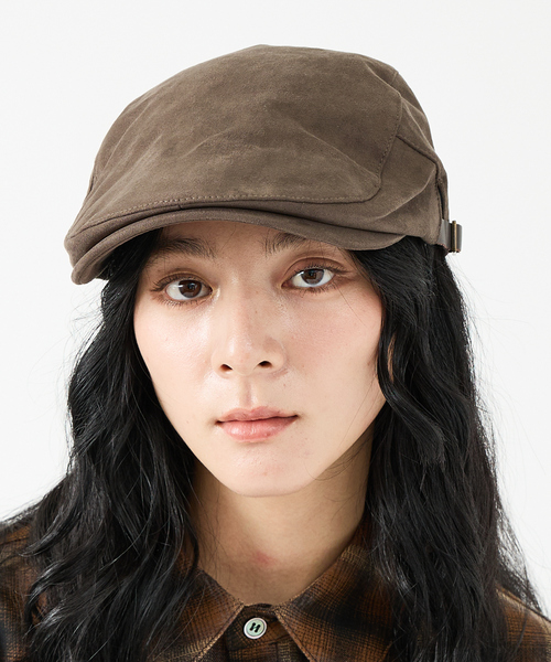 Ruben（ルーベン）の「【RUBEN/ルーベン】FAKE SUEDE HUNTING/フェイクスエードハンチング/フェイクスエード/カジュアル/ユニセックス【WEB限定】（ハンチング/ベレー帽・メンズ・グレー/ブラック/ベージュ・フリー）」の6枚目の写真