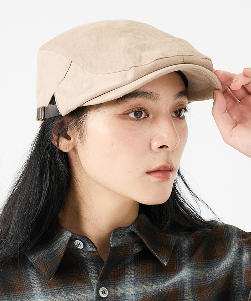 Ruben（ルーベン）の「【RUBEN/ルーベン】FAKE SUEDE HUNTING/フェイクスエードハンチング/フェイクスエード/カジュアル/ユニセックス【WEB限定】（ハンチング/ベレー帽・メンズ・グレー/ブラック/ベージュ・フリー）」の8枚目の写真