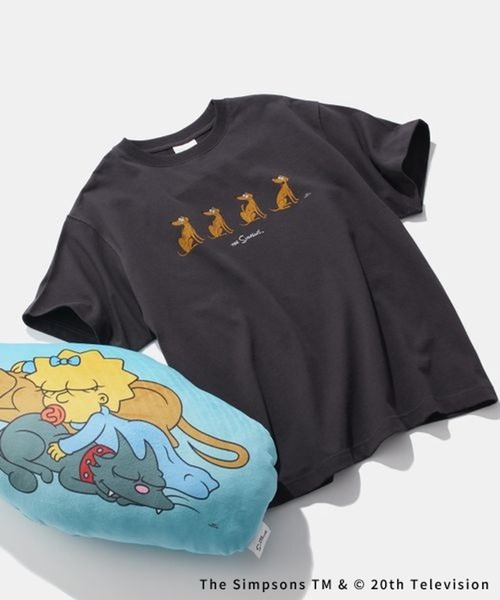 LEPSIM（レプシィム）の「【THE SIMPSONS／ザ・シンプソンズ】アソートプリントTSS　586556（Tシャツ/カットソー・レディース・チャコールグレー/ブルー/ピンク/オフホワイト・FREE）」の2枚目の写真