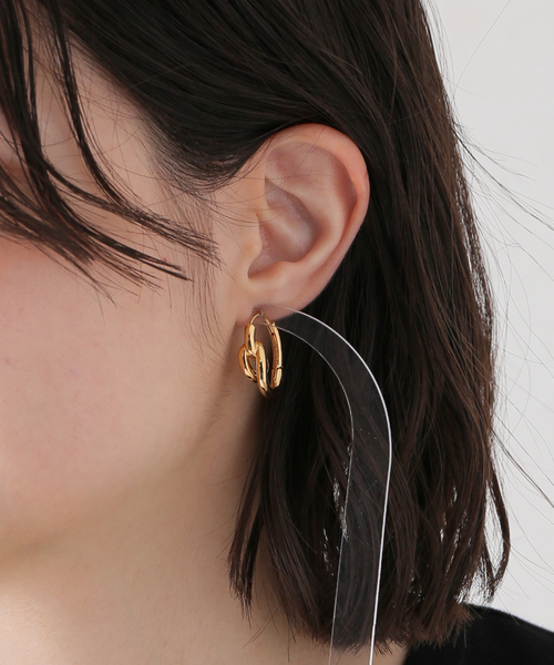 IENA（イエナ）の「BAR Jewellery/バージュエリー UNRAVEL PIERCE ピアス(両耳)（ピアス（両耳用）・レディース・ゴールド・FREE）」の7枚目の写真