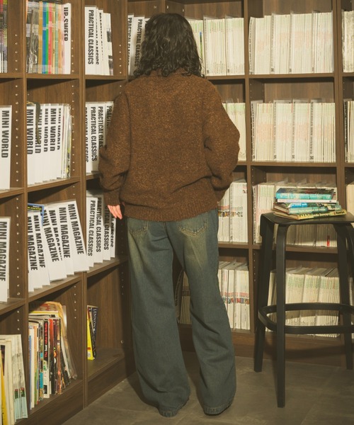 Zooodle(ズードル)の「Knit Polo Cardigan - ニットポロカーディガン -(カーディガン/ボレロ・メンズ・ブルー/ブラウン・LARGE/MEDIUM)」の13枚目の写真