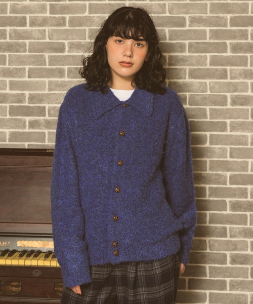 Zooodle(ズードル)の「Knit Polo Cardigan - ニットポロカーディガン -(カーディガン/ボレロ・メンズ・ブルー/ブラウン・LARGE/MEDIUM)」の17枚目の写真