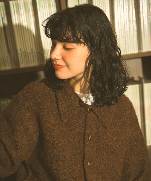 Zooodle(ズードル)の「Knit Polo Cardigan - ニットポロカーディガン -(カーディガン/ボレロ・メンズ・ブルー/ブラウン・LARGE/MEDIUM)」の6枚目の写真