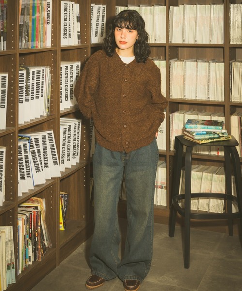 Zooodle(ズードル)の「Knit Polo Cardigan - ニットポロカーディガン -(カーディガン/ボレロ・メンズ・ブルー/ブラウン・LARGE/MEDIUM)」の9枚目の写真