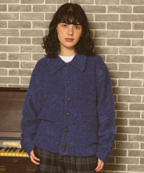 Zooodle(ズードル)の「Knit Polo Cardigan - ニットポロカーディガン -(カーディガン/ボレロ・メンズ・ブルー/ブラウン・LARGE/MEDIUM)」の18枚目の写真