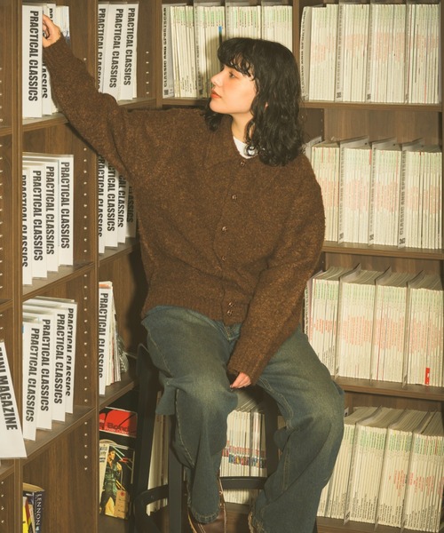 Zooodle(ズードル)の「Knit Polo Cardigan - ニットポロカーディガン -(カーディガン/ボレロ・メンズ・ブルー/ブラウン・LARGE/MEDIUM)」の16枚目の写真