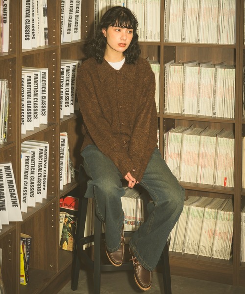 Zooodle(ズードル)の「Knit Polo Cardigan - ニットポロカーディガン -(カーディガン/ボレロ・メンズ・ブルー/ブラウン・LARGE/MEDIUM)」の15枚目の写真