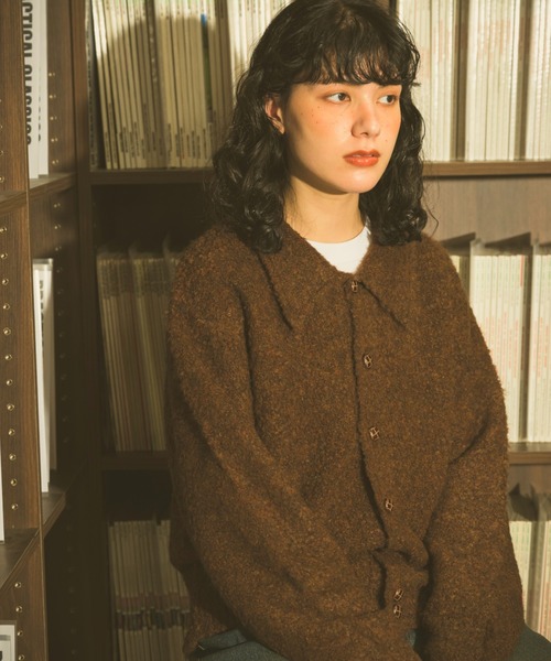 Zooodle(ズードル)の「Knit Polo Cardigan - ニットポロカーディガン -(カーディガン/ボレロ・メンズ・ブルー/ブラウン・LARGE/MEDIUM)」の3枚目の写真