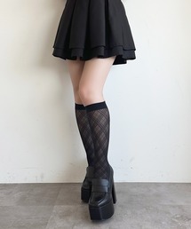 apres jour | 【apres jour×ARIAZ】シアーチェックハイソックス(ソックス/靴下)