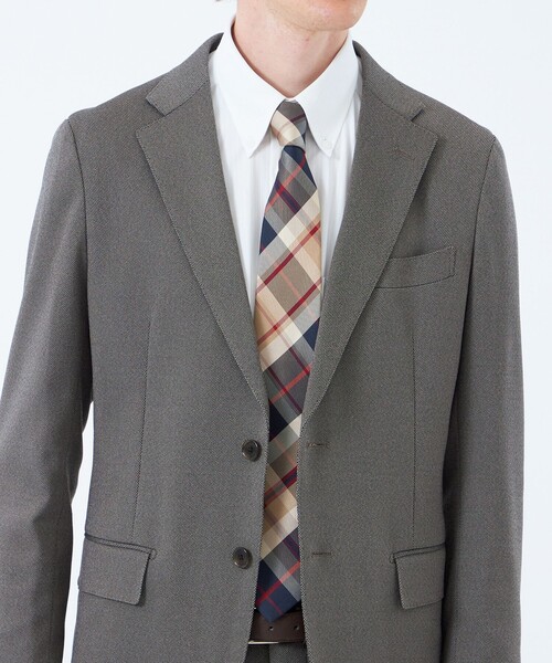 MACKINTOSH PHILOSOPHY（ﾏｯｷﾝﾄｯｼｭ ﾌｨﾛｿﾌｨｰ）の「ハウスチェック レギュラータイ（ネクタイ・メンズ・ベージュ系その他4・FREE）」の2枚目の写真