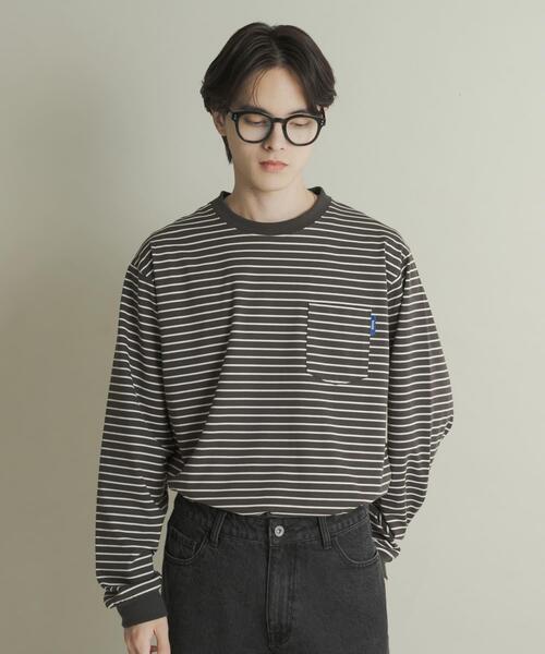 SENSE OF PLACE by URBAN RESEARCH(センスオブプレイスバイアーバンリサーチ)の「コットンクルーネックロングスリーブTシャツ(Tシャツ/カットソー・メンズ・ベージュ系その他/グレー系その他/ホワイト/オートミール・MEDIUM/LARGE)」の13枚目の写真