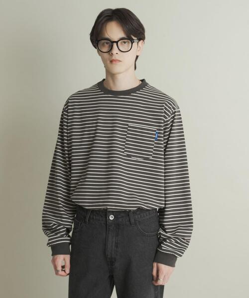 SENSE OF PLACE by URBAN RESEARCH(センスオブプレイスバイアーバンリサーチ)の「コットンクルーネックロングスリーブTシャツ(Tシャツ/カットソー・メンズ・ベージュ系その他/グレー系その他/ホワイト/オートミール・MEDIUM/LARGE)」の14枚目の写真