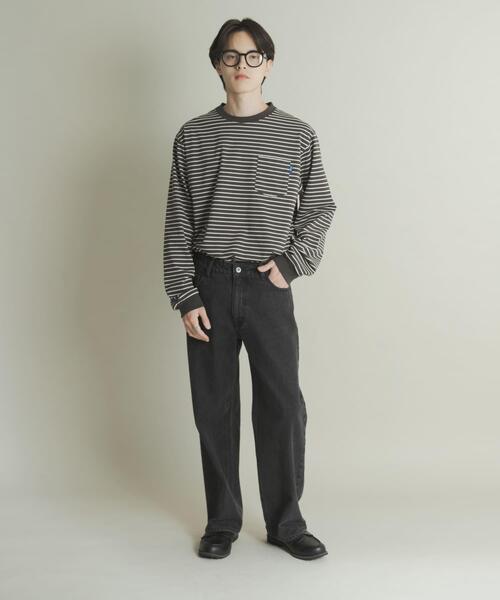 SENSE OF PLACE by URBAN RESEARCH(センスオブプレイスバイアーバンリサーチ)の「コットンクルーネックロングスリーブTシャツ(Tシャツ/カットソー・メンズ・ベージュ系その他/グレー系その他/ホワイト/オートミール・MEDIUM/LARGE)」の16枚目の写真