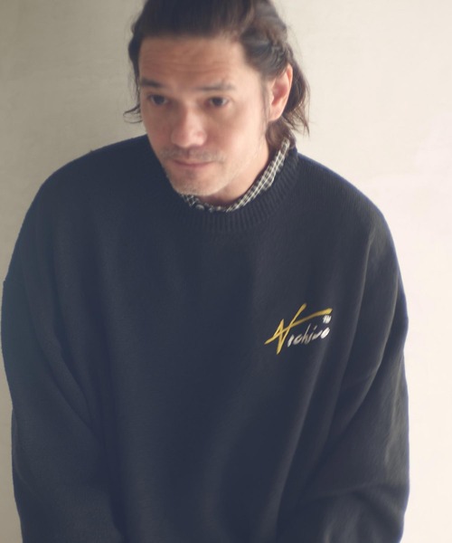 ADAM PATEK(アダムパテック)の「msw1756-archive shaggy crest crewneck ニット(AP2521027)(ニット/セーター・メンズ・ブラック×レッド/ブラック×イエロー・1/2)」の11枚目の写真