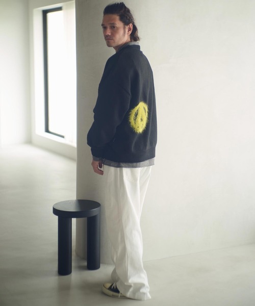 ADAM PATEK(アダムパテック)の「msw1756-archive shaggy crest crewneck ニット(AP2521027)(ニット/セーター・メンズ・ブラック×レッド/ブラック×イエロー・1/2)」の14枚目の写真