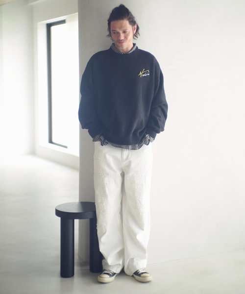 ADAM PATEK(アダムパテック)の「msw1756-archive shaggy crest crewneck ニット(AP2521027)(ニット/セーター・メンズ・ブラック×レッド/ブラック×イエロー・1/2)」の15枚目の写真