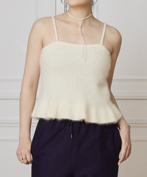 【美品】イエナ　レ―スショ―トキャミソール　ホワイト レースショートキャミソール | イエナ(IENA) | マルイウェブチャネル