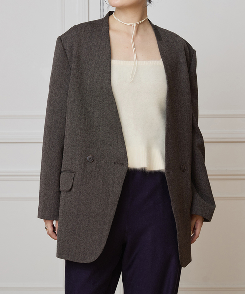 IENA LA BOUCLE（イエナラブークル）の「IENA LA BOUCLE ファーニットキャミソール（キャミソール・レディース・ホワイト/ピンク系その他・FREE）」の6枚目の写真