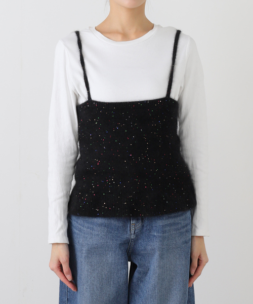 IENA LA BOUCLE（イエナラブークル）の「IENA LA BOUCLE ファーニットキャミソール（キャミソール・レディース・ホワイト/ピンク系その他・FREE）」の18枚目の写真