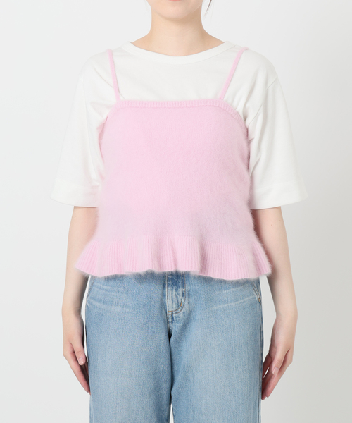 IENA LA BOUCLE（イエナラブークル）の「IENA LA BOUCLE ファーニットキャミソール（キャミソール・レディース・ホワイト/ピンク系その他・FREE）」の22枚目の写真