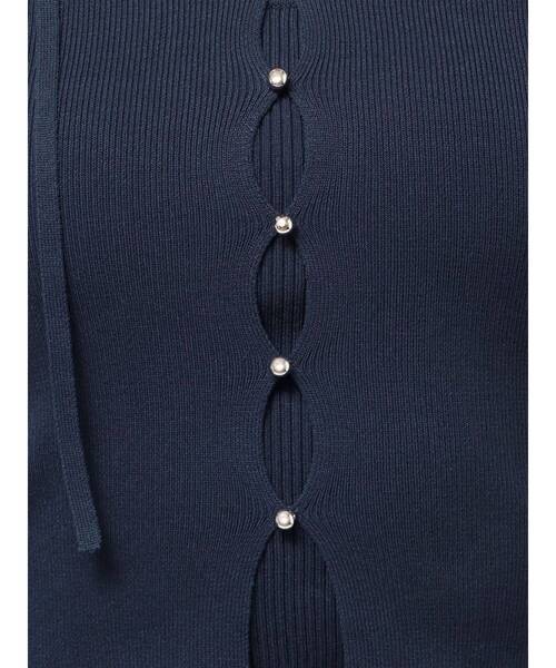 dazzlin(ダズリン)の「カーデタイトトップス(ニット/セーター・レディース・ブラック/ネイビー/グレー/ピンク/アイボリー/ミント/ライトグレー/レッド・FREE)」の21枚目の写真