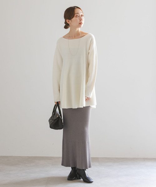 セール】《追加/WEB限定カラー》リブニットタイトスカート（スカート