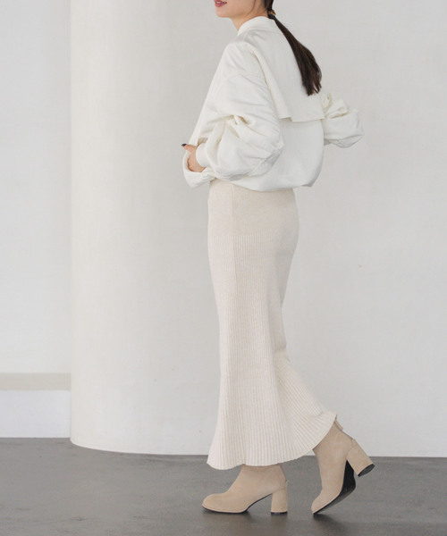 セール】《追加/WEB限定カラー》リブニットタイトスカート（スカート
