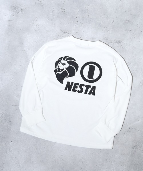 NESTA BRAND(ネスタブランド)の「NESTA ネスタ オーバーロンT KIDS(Tシャツ/カットソー・キッズ・ブラック/ホワイト系1/杢グレー/ダークグリーン/オフホワイト/ブラック系1/チャコール/ネイビー・110/120/130/140/150/160)」の2枚目の写真