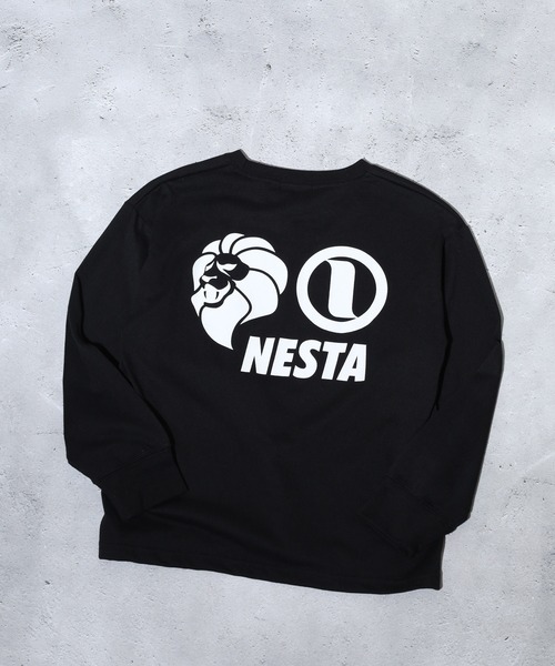 NESTA BRAND(ネスタブランド)の「NESTA ネスタ オーバーロンT KIDS(Tシャツ/カットソー・キッズ・ブラック/ホワイト系1/杢グレー/ダークグリーン/オフホワイト/ブラック系1/チャコール/ネイビー・110/120/130/140/150/160)」の4枚目の写真