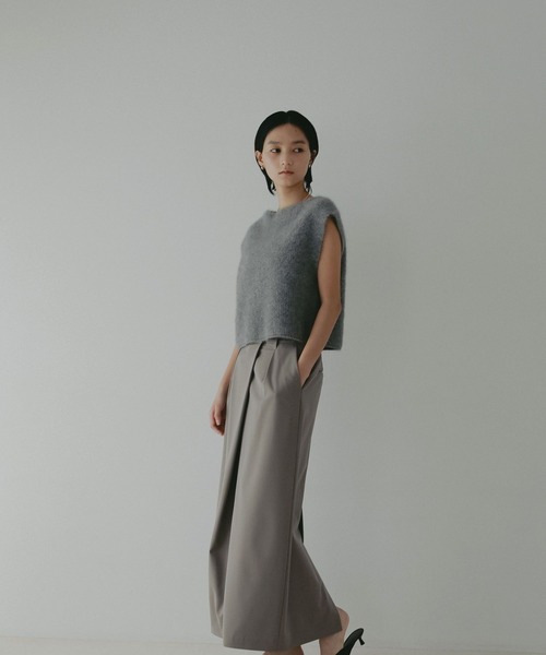 A part by（アパートバイ）の「【セットアップ対応】ハンサムタイトスカート（スカート・レディース・チャコールグレー/ベージュ系その他・SMALL/MEDIUM）」の12枚目の写真