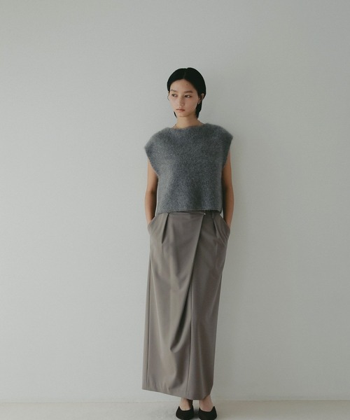 A part by（アパートバイ）の「【セットアップ対応】ハンサムタイトスカート（スカート・レディース・チャコールグレー/ベージュ系その他・SMALL/MEDIUM）」の13枚目の写真