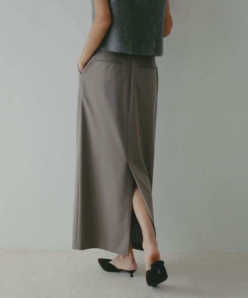 A part by（アパートバイ）の「【セットアップ対応】ハンサムタイトスカート（スカート・レディース・チャコールグレー/ベージュ系その他・SMALL/MEDIUM）」の14枚目の写真