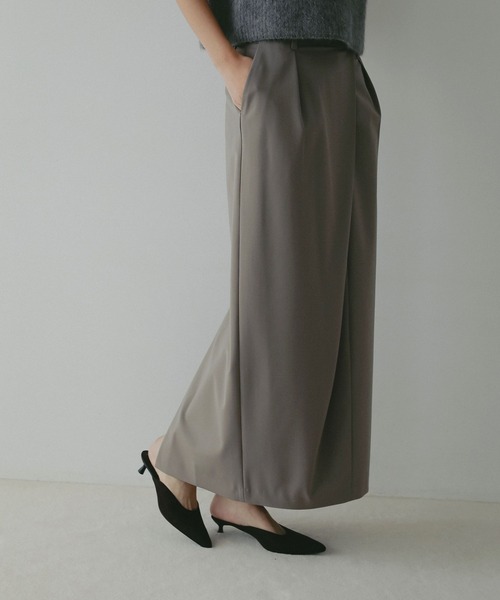 A part by（アパートバイ）の「【セットアップ対応】ハンサムタイトスカート（スカート・レディース・チャコールグレー/ベージュ系その他・SMALL/MEDIUM）」の16枚目の写真