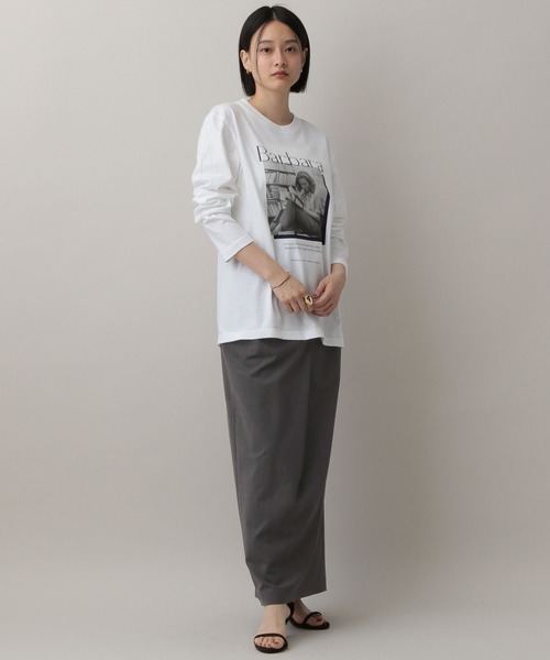 A part by（アパートバイ）の「【セットアップ対応】ハンサムタイトスカート（スカート・レディース・チャコールグレー/ベージュ系その他・SMALL/MEDIUM）」の6枚目の写真