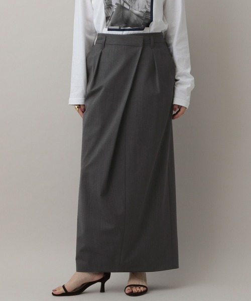 A part by（アパートバイ）の「【セットアップ対応】ハンサムタイトスカート（スカート・レディース・チャコールグレー/ベージュ系その他・SMALL/MEDIUM）」の7枚目の写真
