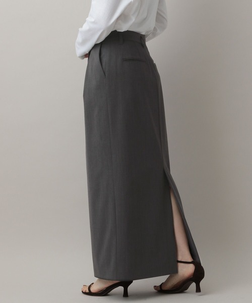 A part by（アパートバイ）の「【セットアップ対応】ハンサムタイトスカート（スカート・レディース・チャコールグレー/ベージュ系その他・SMALL/MEDIUM）」の9枚目の写真