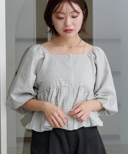 Kastane（カスタネ）の「*【2WAY/4色展開/無地&チェック/WEB限定カラー 